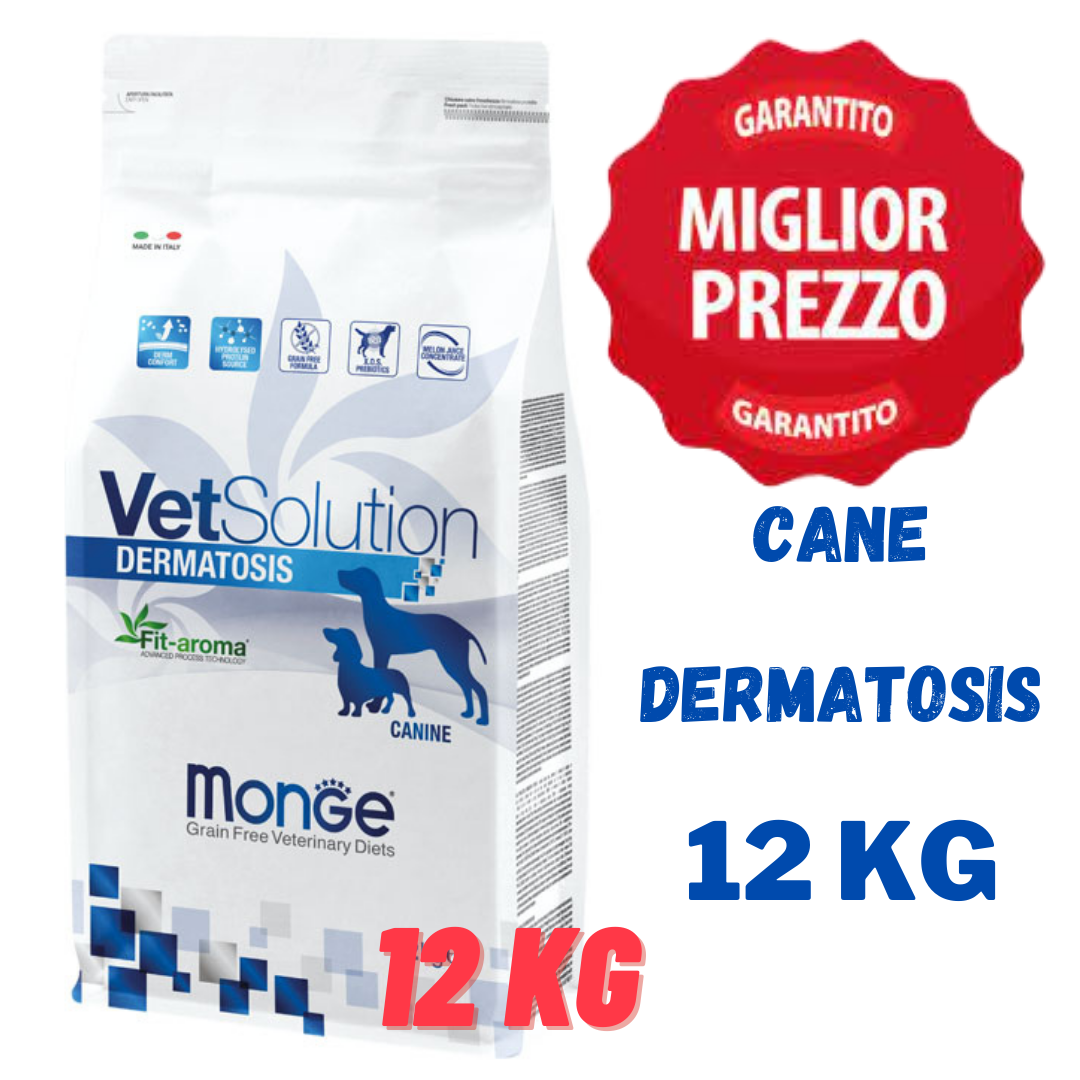 Monge VetSolution Cane Adult All Breeds Dermatosis Sacco da 2 kg - 12 kg