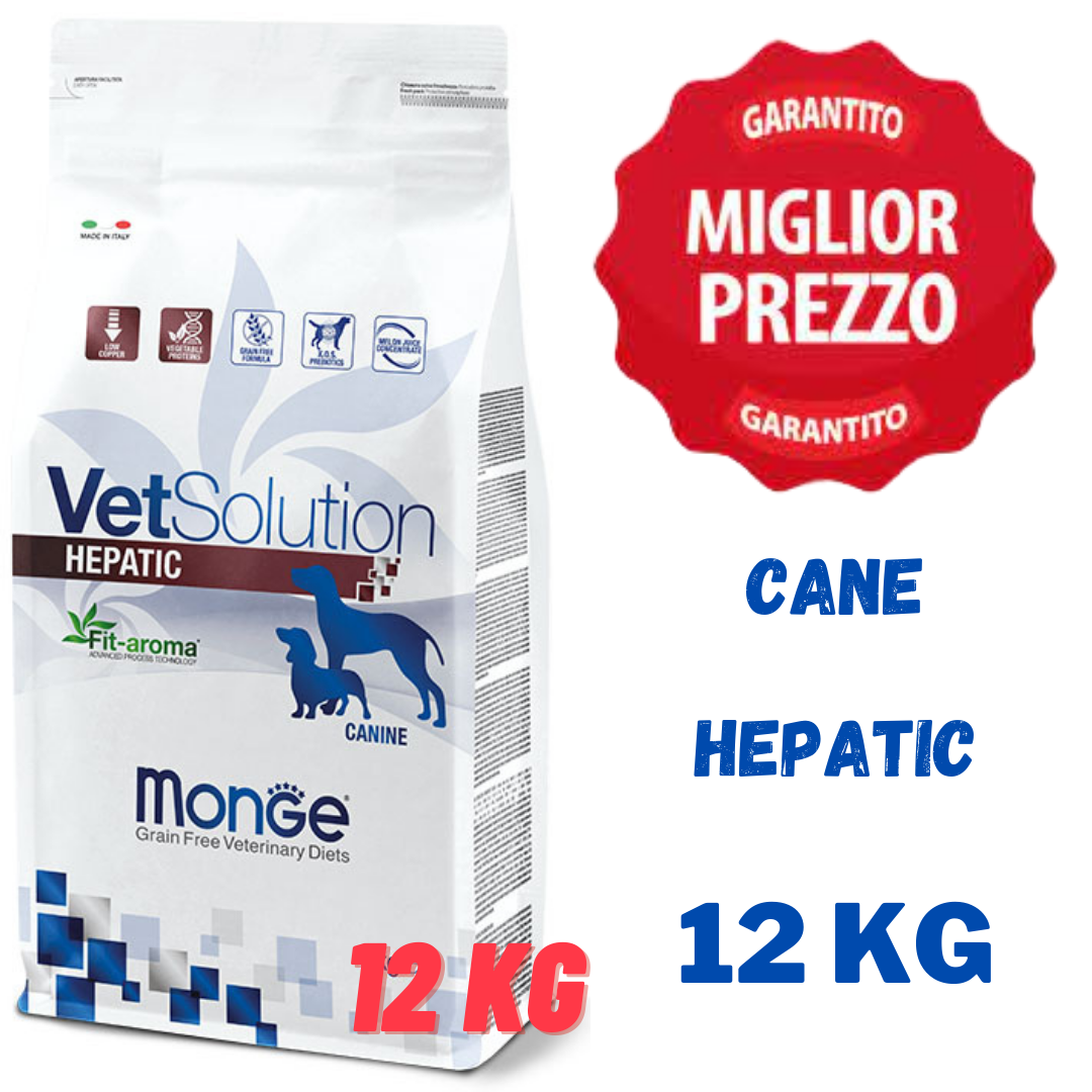 Monge VetSolution Cane Adult All Breeds Hepatic Sacco da 2 kg -12 kg