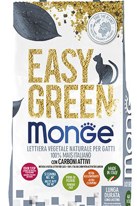 Monge Easy Green Lettiera ecologica per gatti Easy Green con Carboni Attivi